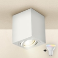 Brilagi - LED RGBW prigušivo točkasto svjetlo MIA 1xGU10/4,8W/230V 3000K 100x80 mm bijela + daljinski upravljač