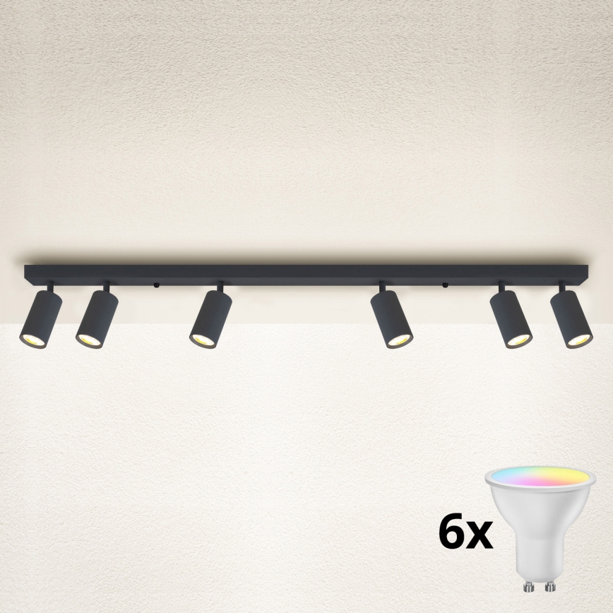 Brilagi - LED RGBW prigušivo točkasto svjetlo SELE 6xGU10/6,5W/230V 2700-6500K antracit