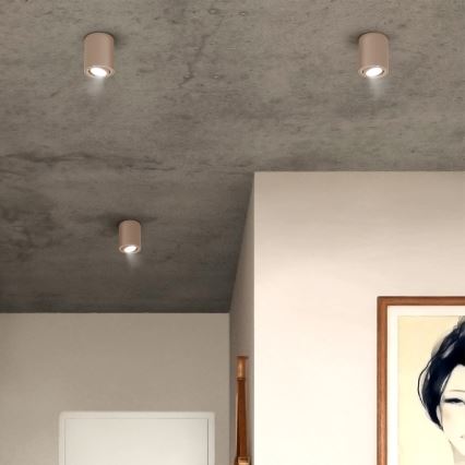 Brilagi - LED RGBW spot svjetiljka s mogućnošću prigušivanja MIA 1xGU10/4,8W/230V 3000K 100x80 mm bež + daljinski upravljač