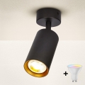 Brilagi - LED RGBW prigušivo ugradno spot svjetlo SELE 1xGU10/4,8W/230V 3000K crna/zlatna + daljinski upravljač