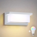 BRILAGI - LED RGBW prigušivo vanjsko zidno svjetlo BRICKY 1xE27/12W/230V 2700-6500K IP54 bijela