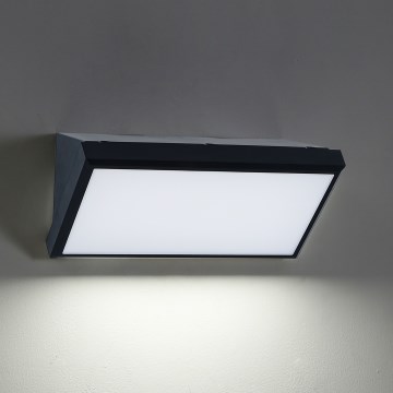 Brilagi - LED RGBW prigušivo vanjsko zidno svjetlo TRIANGLE 1xE27/15W/230V 2700-6500K IP65 crno