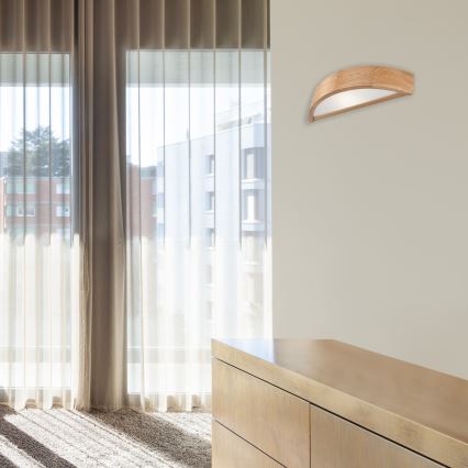 Brilagi - LED RGBW prigušivo zidno svjetlo CARVALHO 1xE27/15W/230V 2700-6500K Wi-Fi hrast