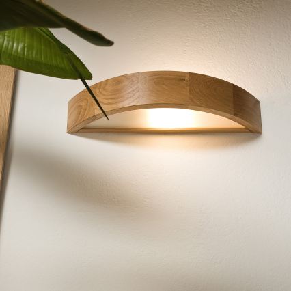 Brilagi - LED RGBW prigušivo zidno svjetlo CARVALHO 1xE27/9W/230V 2700-6500K Wi-Fi hrast
