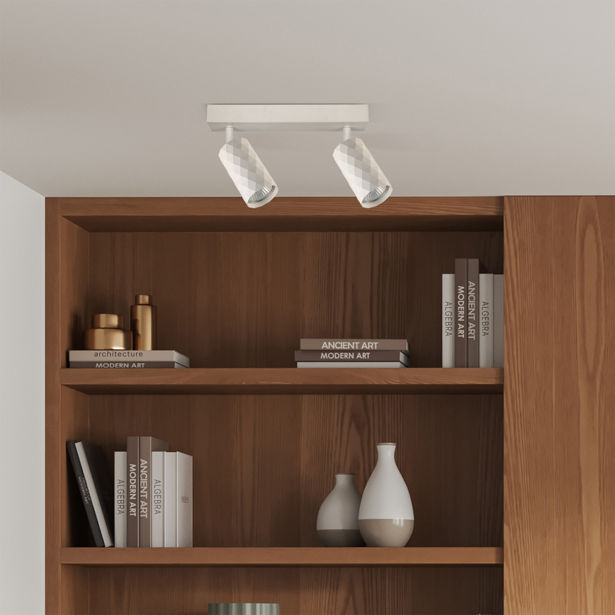 Brilagi - LED RGBW prigušiva ugradna svjetiljka SELE DIAMANT 2xGU10/4,8W/230V 3000K bijela + daljinski upravljač