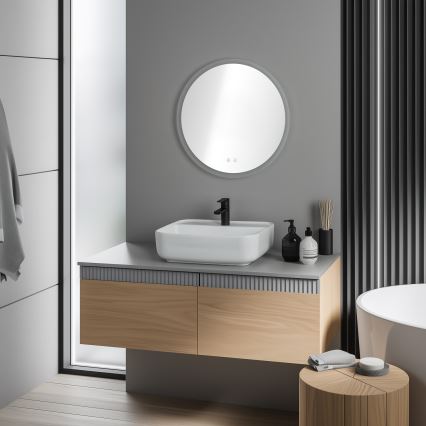 Brilagi - LED RGBW kupaonsko grijano ogledalo CLARA PRO LED/19W/230V Ø 60 cm IP44 CRI 90, s mogućnošću prigušivanja + CCT + daljinski upravljač