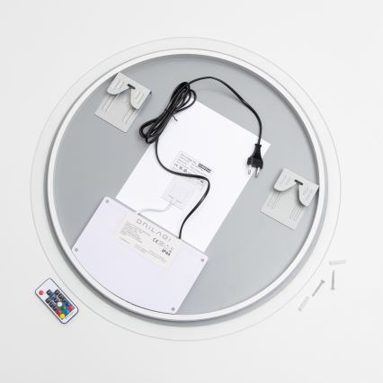 Brilagi - LED RGBW kupaonsko grijano ogledalo CLARA PRO LED/19W/230V Ø 60 cm IP44 CRI 90, s mogućnošću prigušivanja + CCT + daljinski upravljač