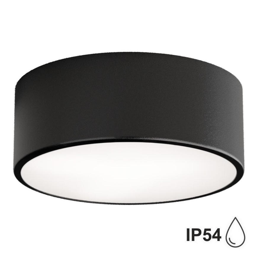 Brilagi - LED RGBW prigušivo kupaonsko stropno svjetlo CLARE 1xE27/9W/230V 2700-6500K Ø 20 cm IP54 Wi-Fi crno