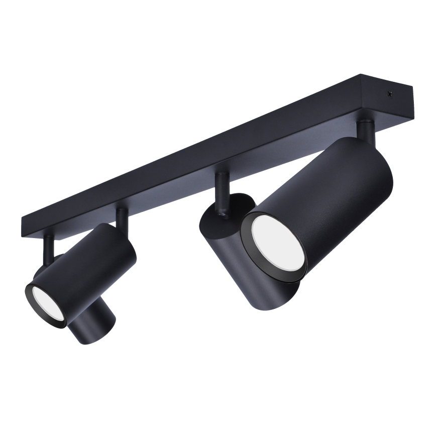 Brilagi - LED RGBW spot svjetlo s mogućnošću prigušivanja SELE 4xGU10/4,8W/230V 3000K crno + daljinski upravljač