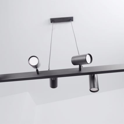Brilagi - LED RGBW luster s prigušivanjem na sajli SELE 6xGU10/6,5W/230V 2700-6500K crna + daljinski upravljač