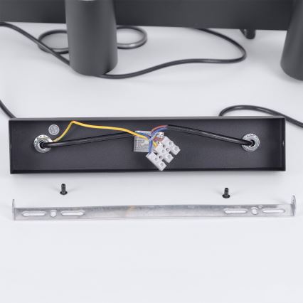 Brilagi - LED RGBW luster s prigušivanjem na sajli SELE 6xGU10/6,5W/230V 2700-6500K crna + daljinski upravljač