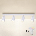 Brilagi - LED RGBW s možností stmívání ugradno reflektorsko svjetlo SELE 4xGU10/4,8W/230V 3000K bijela + daljinski upravljač