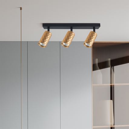 Brilagi - LED RGBW prigušiva spot svjetiljka SELE DIAMANT 3xGU10/6W/230V 3000K Wi-Fi zlatna