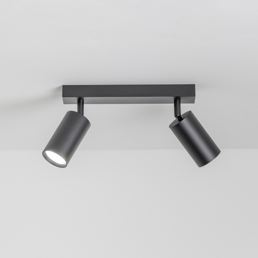 Brilagi - LED RGBW zatemnjivo točkasto svjetlo SELE 2xGU10/4,8W/230V 3000K crno + daljinski upravljač