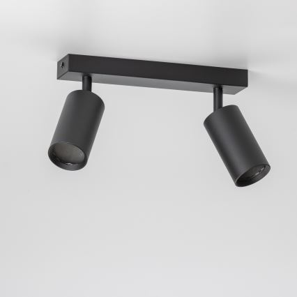 Brilagi - LED RGBW zatemnjivo točkasto svjetlo SELE 2xGU10/4,8W/230V 3000K crno + daljinski upravljač