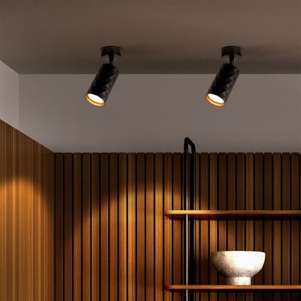 Brilagi - LED RGBW prigušivo spot svjetlo SELE DIAMANT 1xGU10/6W/230V 3000K crno + daljinski upravljač