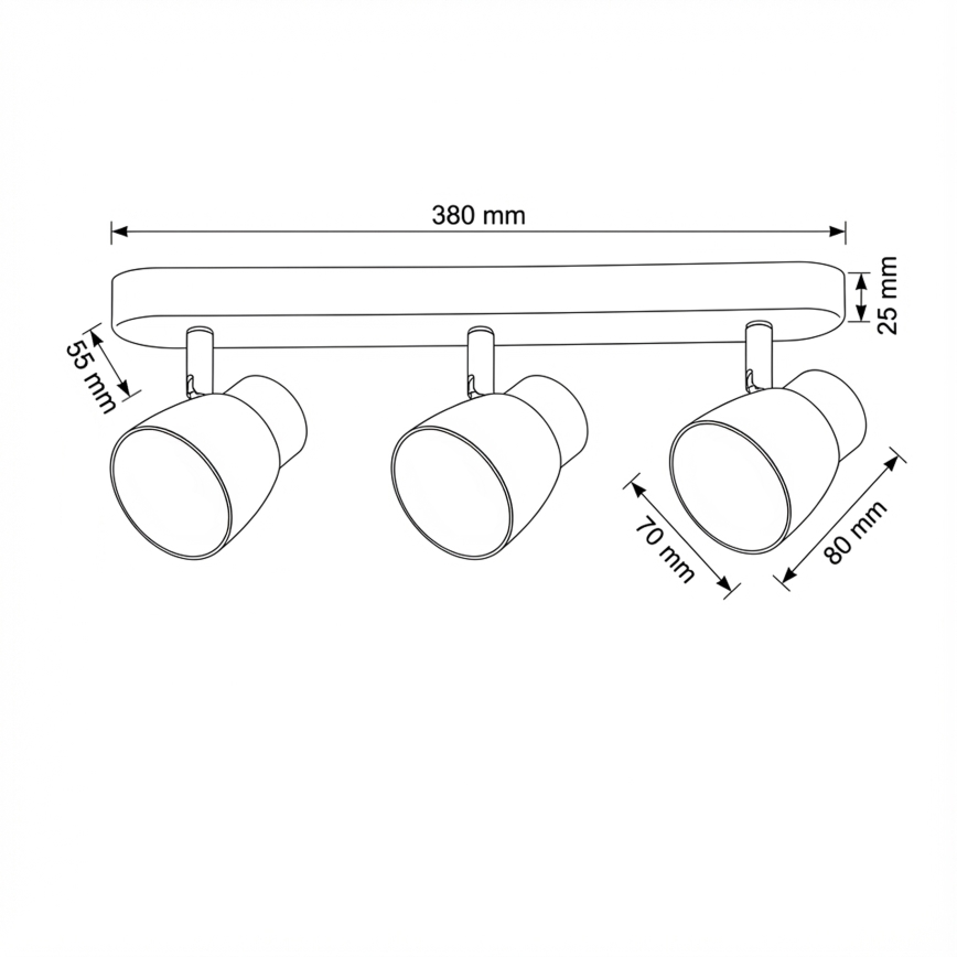Brilagi - LED RGBW spot svjetiljka NUGGET s mogućnošću dimiranja 3xGU10/4,8W/230V crna/zlatna