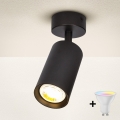 Brilagi - LED RGBW spot svjetiljka s mogućnošću prigušivanja SELE 1xGU10/4,8W/230V 3000K crna + daljinski upravljač