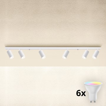 Brilagi - LED RGBW spot svjetiljka s mogućnošću prigušivanja SELE MODERN 6xGU10/6,5W/230V 2700-6500K Wi-Fi bijela
