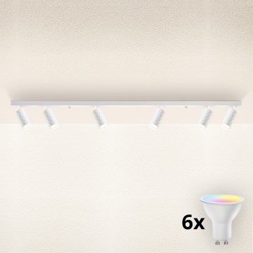 Brilagi - LED RGBW spot svjetlo SELE DIAMANT s mogućnošću prigušivanja 6xGU10/6,5W/230V 2700-6500K Wi-Fi bijela