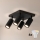 Brilagi - LED RGBW spot svjetlo SELE SQUARE s mogućnošću prigušivanja 4xGU10/6,5W/230V 2700-6500K crno