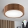 Brilagi - LED RGBW stropna svjetiljka CARVALHO, prigušiva, 1xE27/9W/230V, 2700-6500K, Wi-Fi, hrast, promjer 27,5 cm