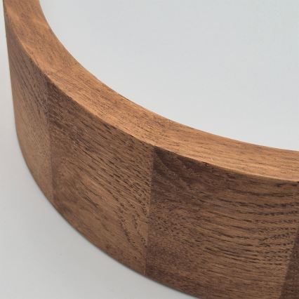 Brilagi - LED RGBW stropna svjetiljka CARVALHO, prigušiva, 1xE27/15W/230V, 2700-6500K, Wi-Fi, hrast, promjer 27,5 cm