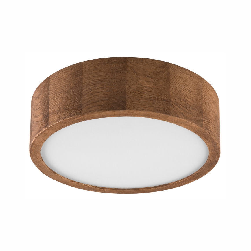 Brilagi - LED RGBW stropna svjetiljka CARVALHO, prigušiva, 1xE27/9W/230V, 2700-6500K, Wi-Fi, hrast, promjer 27,5 cm