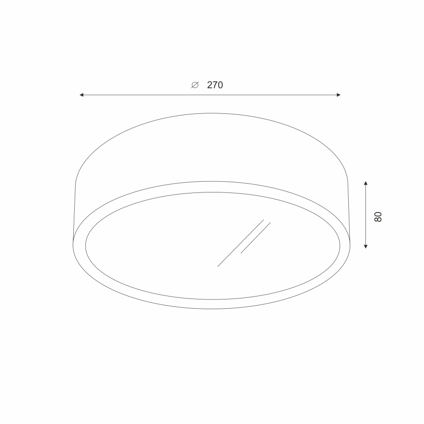 Brilagi - LED RGBW stropna svjetiljka CARVALHO, prigušiva, 1xE27/9W/230V, 2700-6500K, Wi-Fi, hrast, promjer 27,5 cm