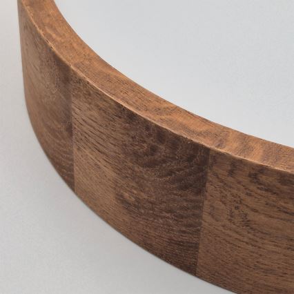 Brilagi - LED RGBW stropna svjetiljka s mogućnošću prigušivanja CARVALHO 2xE27/15W/230V 2700-6500K Wi-Fi hrast pr. 37,5 cm