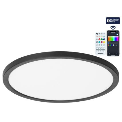 Brilagi - LED RGBW prigušivo stropno svjetlo VIBE LED/36W/230V 3000-6500K Ø 40 cm crno + daljinski upravljač