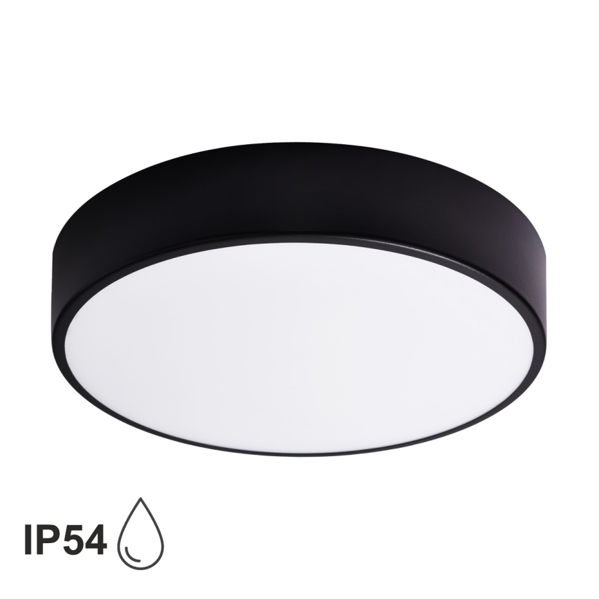 Brilagi - LED RGBW prigušiva stropna svjetiljka za kupaonicu CLARE 3xE27/9W/230V 2700-6500K Ø 40 cm IP54 Wi-Fi crna