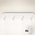 Brilagi - LED RGBW svjetlo s prigušivanjem SELE DIAMANT 4xGU10/4,8W/230V 3000K bijela + daljinski upravljač