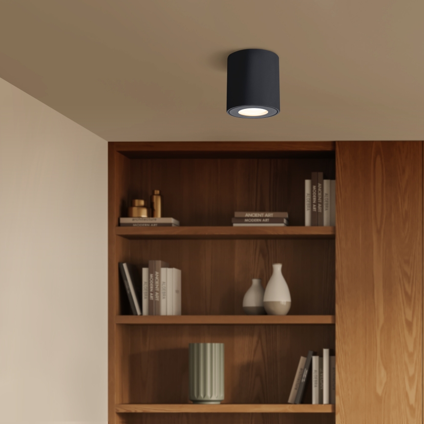 Brilagi - LED RGBW kupaonsko svjetlo MIA s mogućnošću prigušivanja 1xGU10/4,8W/230V 3000K 84x80 mm crna IP54 + daljinski upravljač