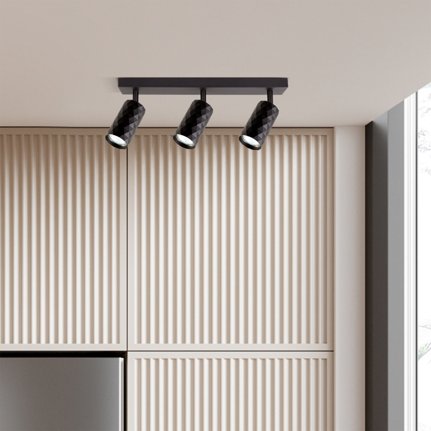 Brilagi - LED RGBW prigušivo spot svjetlo SELE DIAMANT 3xGU10/6W/230V 3000K Wi-Fi crna