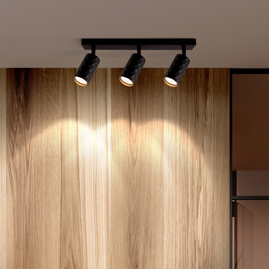 Brilagi - LED RGBW prigušivo spot svjetlo SELE DIAMANT 3xGU10/6W/230V 3000K Wi-Fi crna