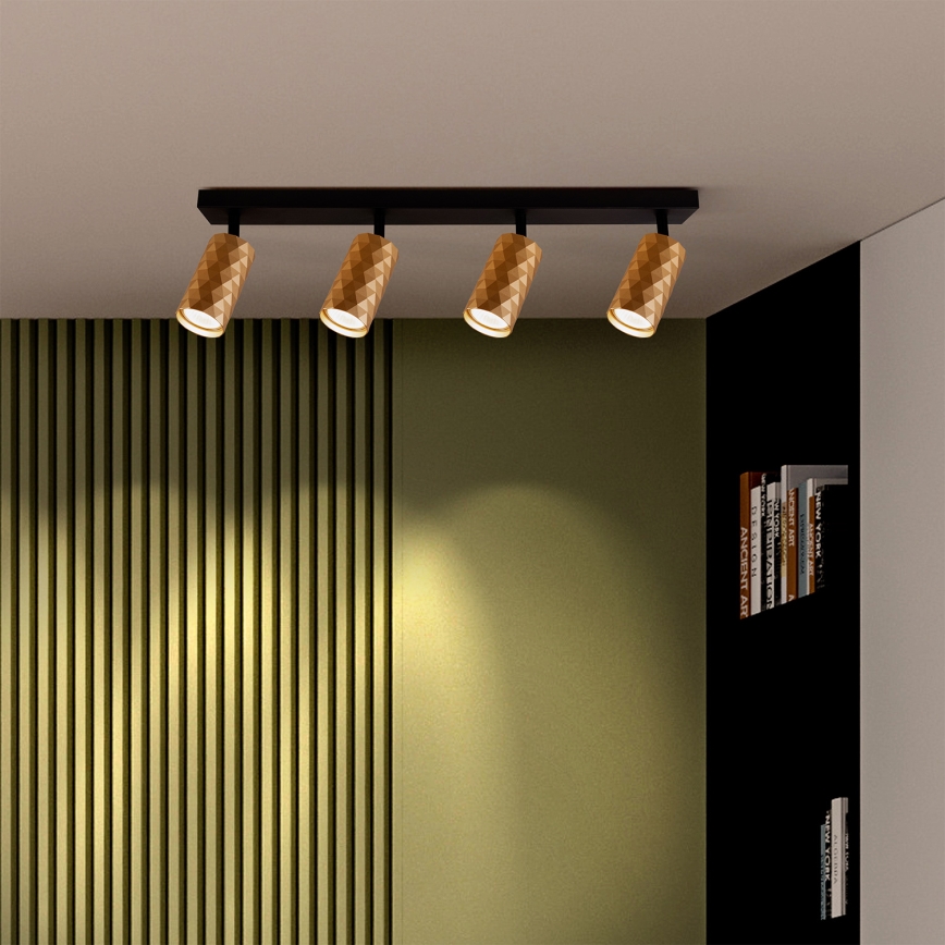 Brilagi - LED RGBW prigušiva spot svjetiljka SELE DIAMANT 4xGU10/4,8W/230V 3000K zlatna + daljinski upravljač