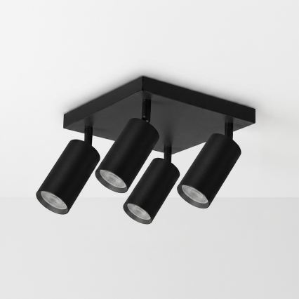 Brilagi - LED RGBW spot svjetlo SELE SQUARE s mogućnošću prigušivanja 4xGU10/6,5W/230V 2700-6500K crno