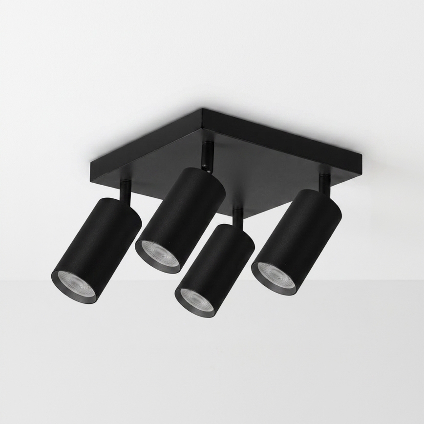 Brilagi - LED RGBW spot svjetlo SELE SQUARE s mogućnošću prigušivanja 4xGU10/6,5W/230V 2700-6500K crno