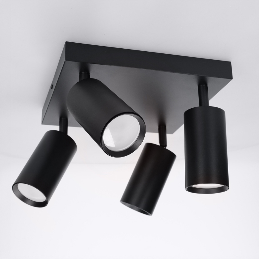 Brilagi - LED RGBW spot svjetlo SELE SQUARE s mogućnošću prigušivanja 4xGU10/6,5W/230V 2700-6500K crno