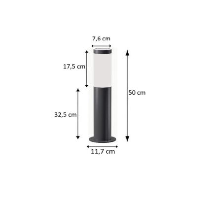 BRILAGI - LED RGBW vanjska lampa ELIA s mogućnošću prigušivanja 1xE27/6,5W/230V 2700-6500K IP44 Wi-Fi 50 cm antracit