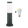 Brilagi - LED RGBW vanjska lampa s mogućnošću prigušivanja 1xE27/9W/230V 2700-6500K IP44 40 cm antracit