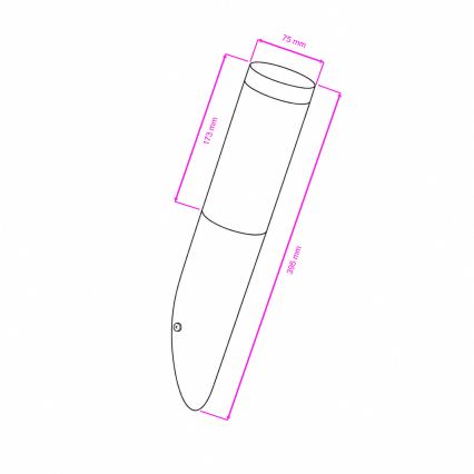 BRILAGI - LED RGBW prigušiva vanjska zidna svjetiljka ELIA 1xE27/6,5W/230V 2700-6500K IP44 Wi-Fi matni krom