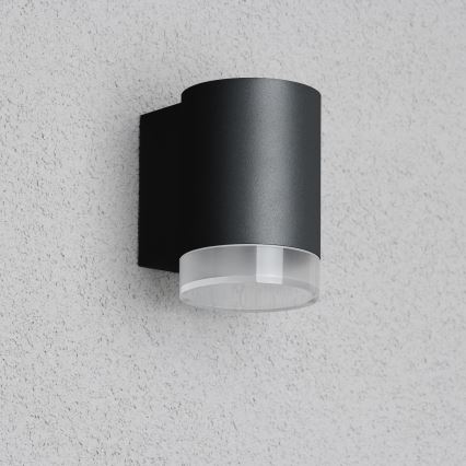 Brilagi - LED RGBW s mogućnošću prigušivanja vanjsko zidno svjetlo MATERA 1xGU10/4,8W/230V 3000K IP54 crna + daljinski upravljač