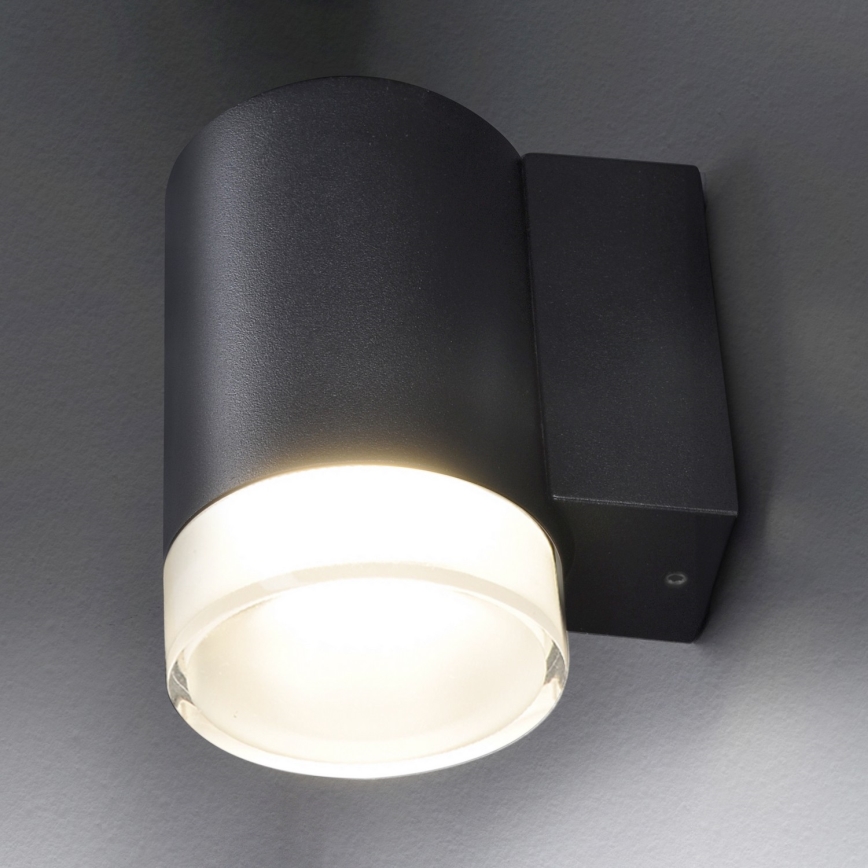 Brilagi - LED RGBW s mogućnošću prigušivanja vanjsko zidno svjetlo MATERA 1xGU10/4,8W/230V 3000K IP54 crna + daljinski upravljač