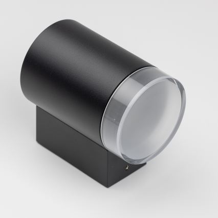 Brilagi - LED RGBW s mogućnošću prigušivanja vanjsko zidno svjetlo MATERA 1xGU10/6W/230V 3000K IP54 crna + daljinski upravljač