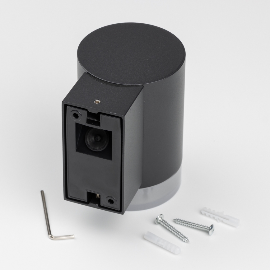 Brilagi - LED RGBW s mogućnošću prigušivanja vanjsko zidno svjetlo MATERA 1xGU10/6W/230V 3000K IP54 crna + daljinski upravljač