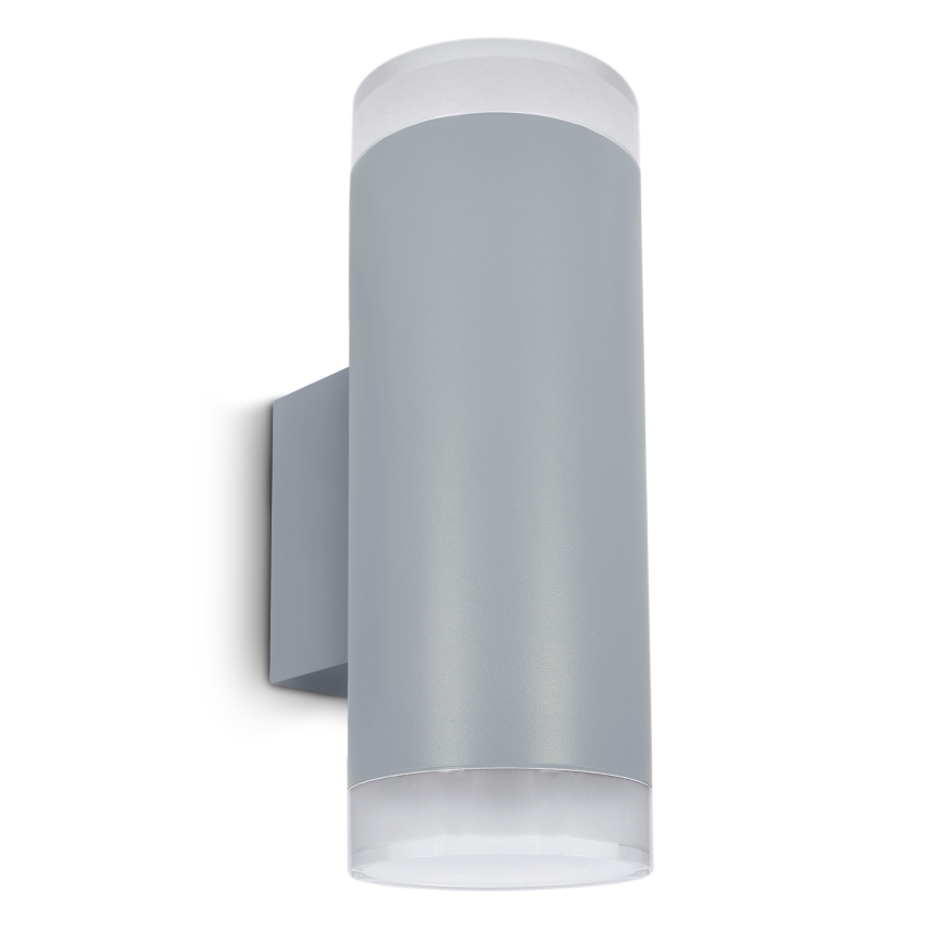 Brilagi - LED RGBW s mogućnošću prigušivanja vanjska zidna svjetiljka MATERA 2xGU10/4,8W/230V 3000K IP54 siva + daljinski upravljač