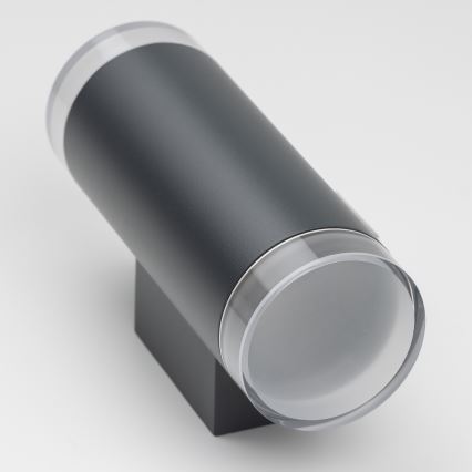 Brilagi - LED RGBW prigušivo vanjsko zidno svjetlo MATERA 2xGU10/6W/230V 3000K IP54 antracit + daljinski upravljač