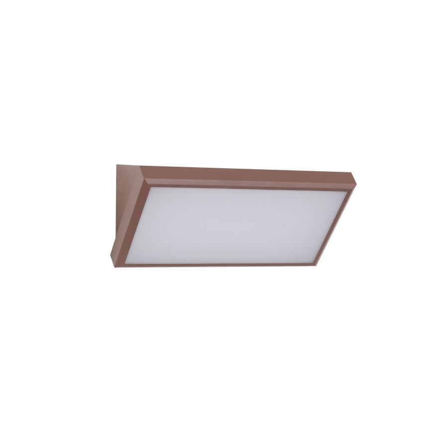 Brilagi - LED RGBW prigušivo vanjsko zidno svjetlo TRIANGLE 1xE27/15W/230V 2700-6500K IP65 smeđe